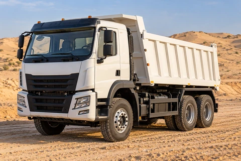 Vehicle at a desert site — illustrative service scene