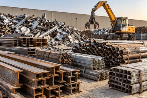 Scrap materials — illustrative service scene